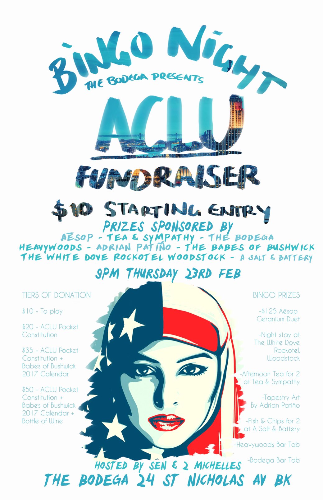 An ACLU Fundraiser Comes to Bodega, and an Events Calendar Is Coming to