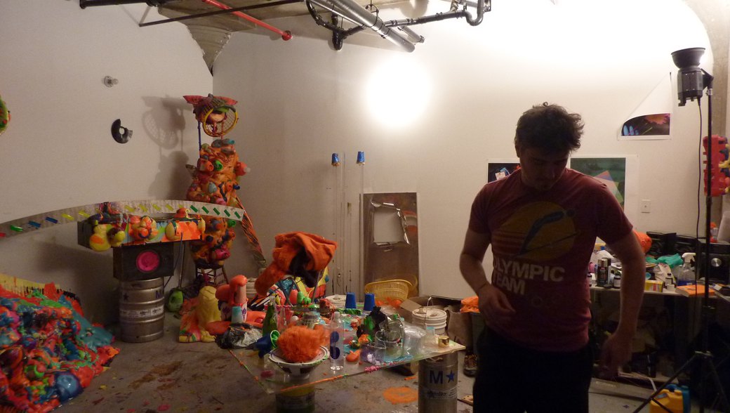 Ben Godward in his studio.