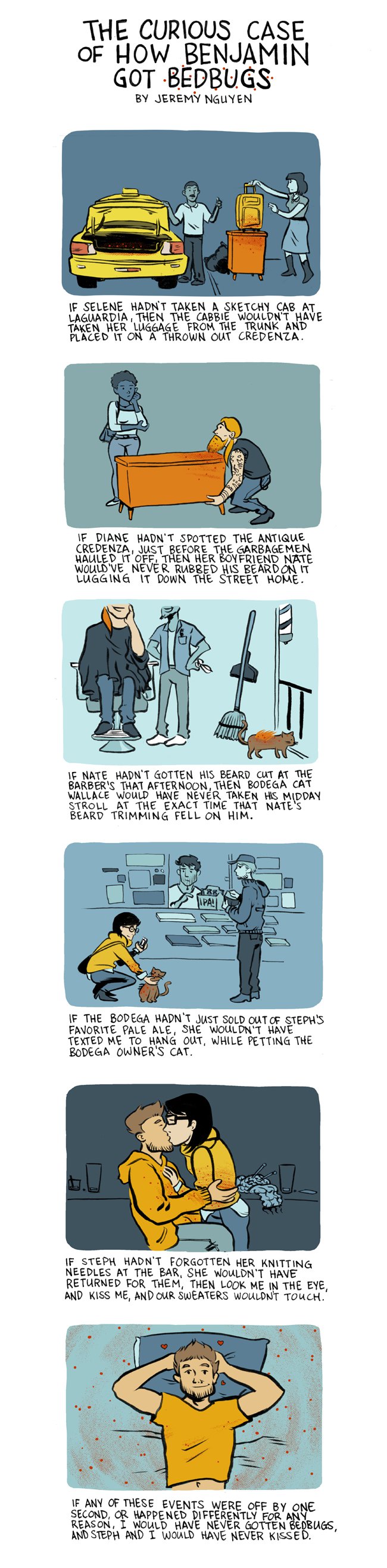 The Sweetest Story About Getting Bedbugs: a comic by Jeremy Nguyen