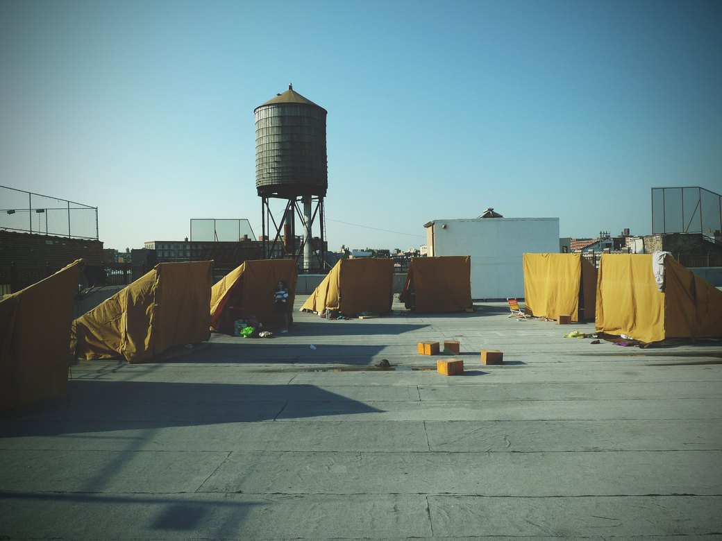 What It's Like to Camp on a Bushwick Roof for 12 Hours