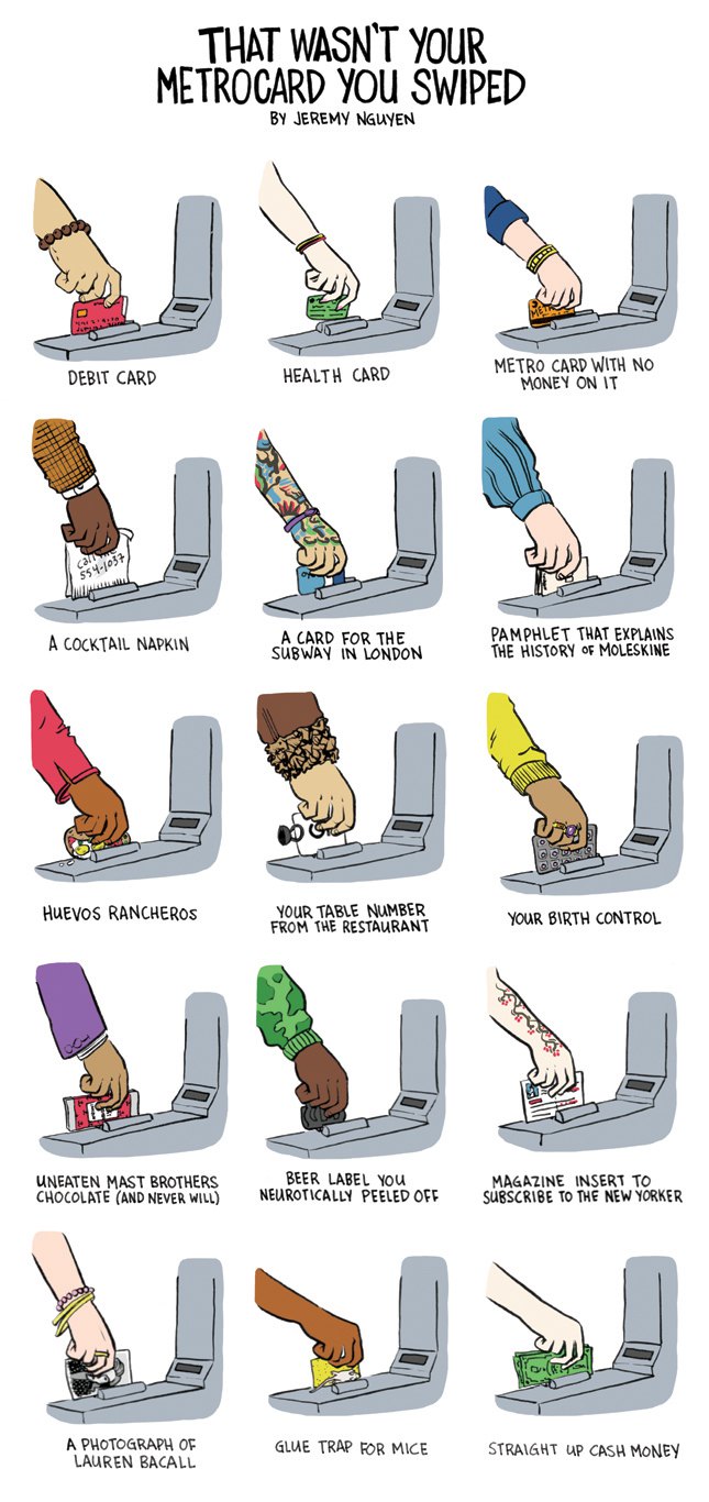 That Wasn't Your MetroCard You Swiped: a comic by Jeremy Nguyen