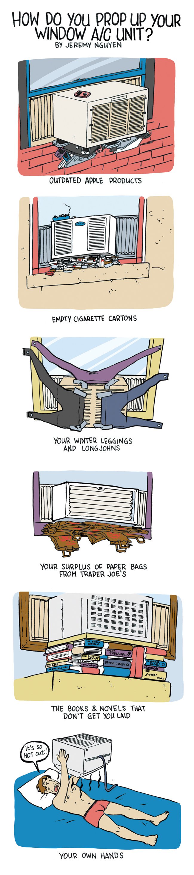 Your AC Unit Will Fall Out Your Window Without This Stuff: a comic by Jeremy Nguyen