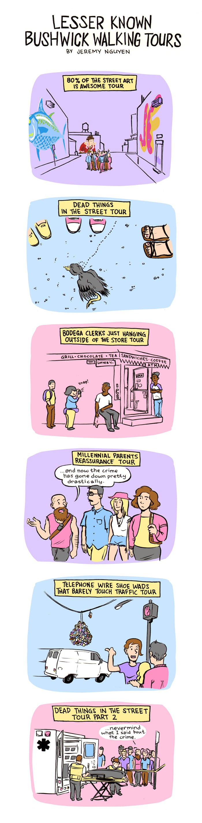 Check Out the Lesser Known Bushwick Walking Tours: a comic by Jeremy Nguyen