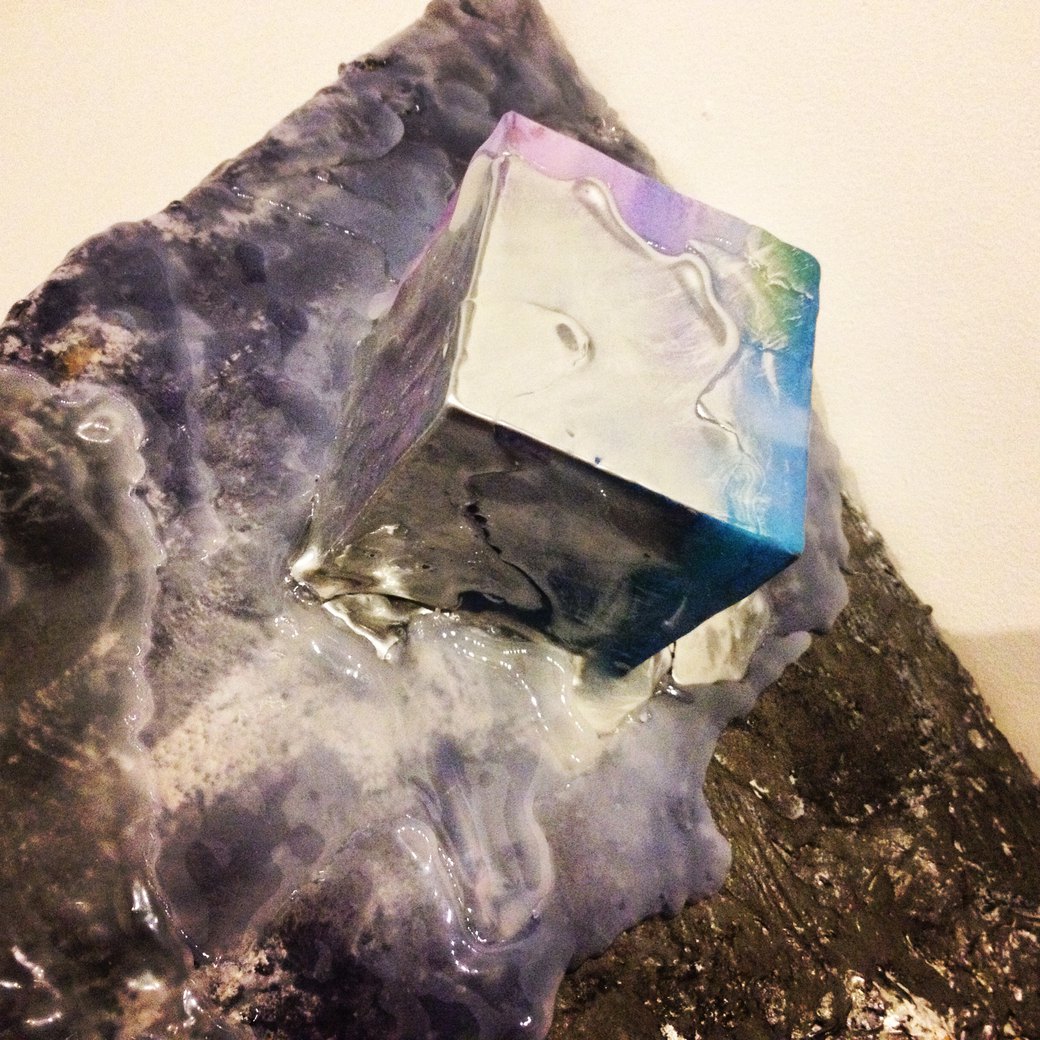 Close up of Jay Henderson's wall mounted sculpture