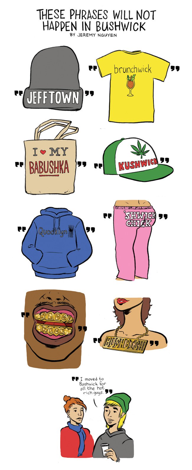 No Matter How Hard You Try, "Quooklyn" Will Not Happen: a comic by Jeremy Nguyen