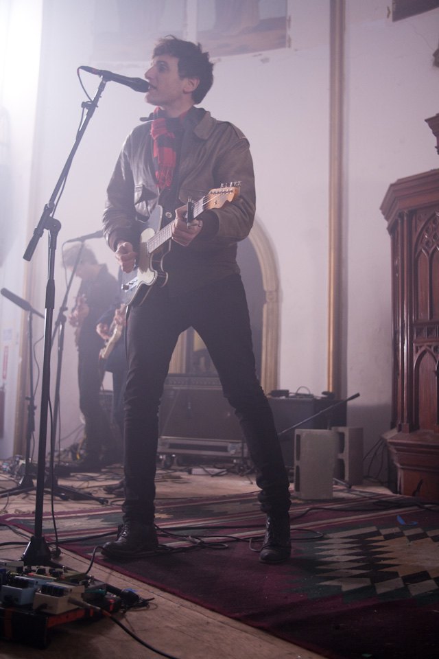 The Pains of Being Pure at Heart rocked the Bushwick church (all photos by Katarina Hybenova for Bushwick Daily)