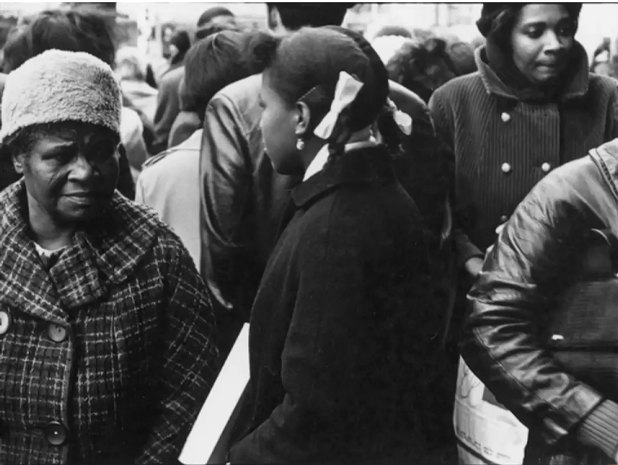 Shoppers on the Fulton Street Mall in earlier times.