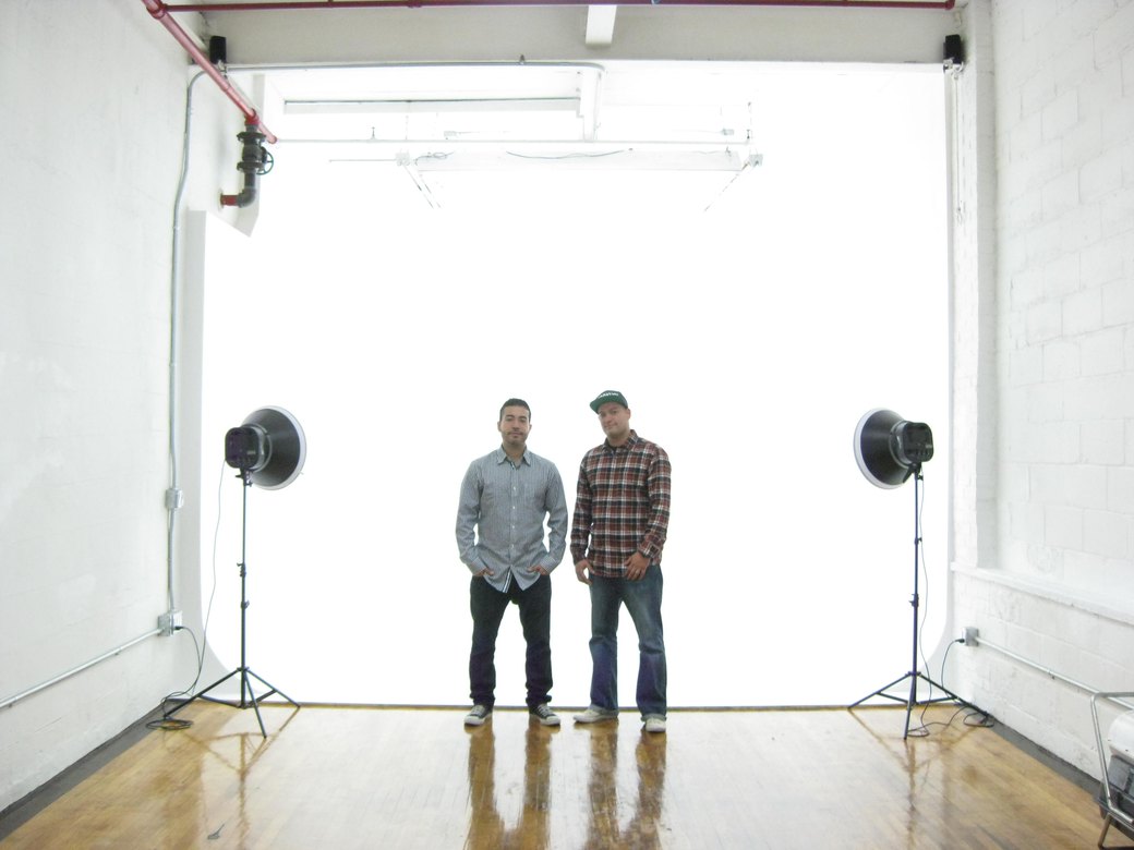 Ray, left with Rich, right at The Wyckoff photography and video studio
