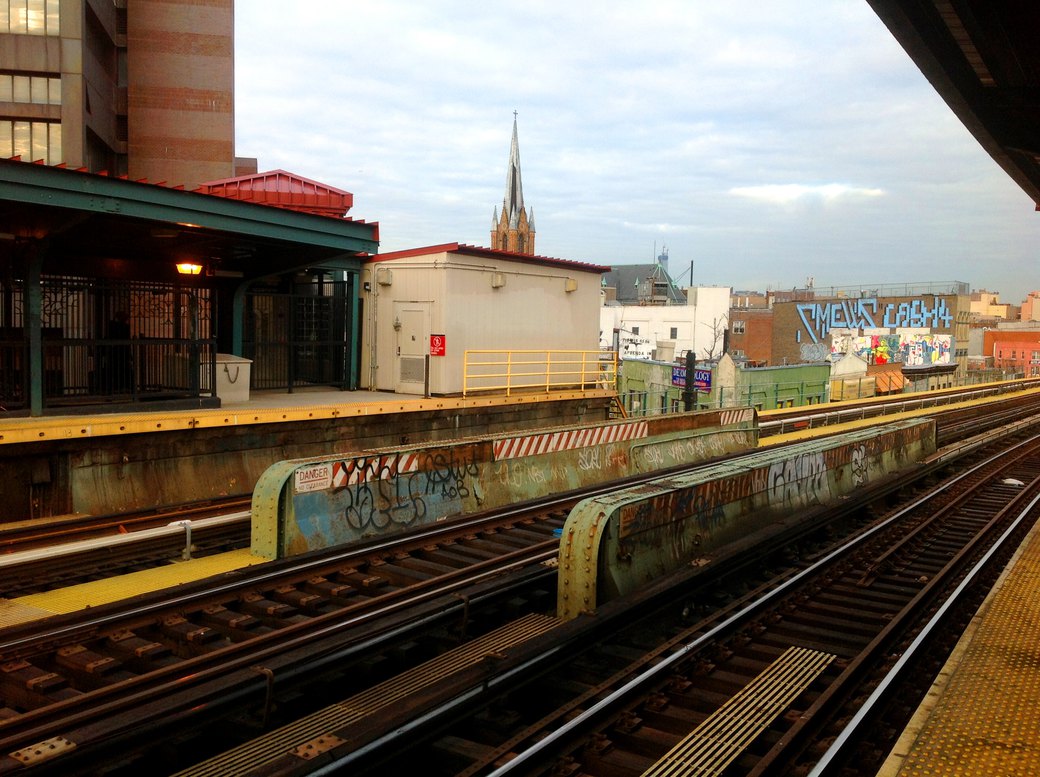 The J train stop at Flushing Ave. Waddup Woodhull??