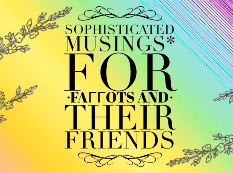 Flyer for Uncommonly Studio's Sophisticated Musings* for FaΓΓots and Their Friends.