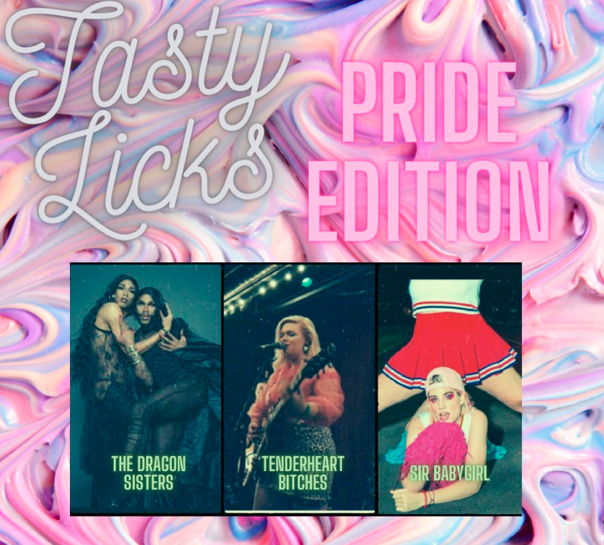 A flyer for Tasty Licks, a Pride-themed event at Wet Spot.