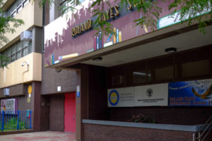 Exterior of MESA Charter High School.