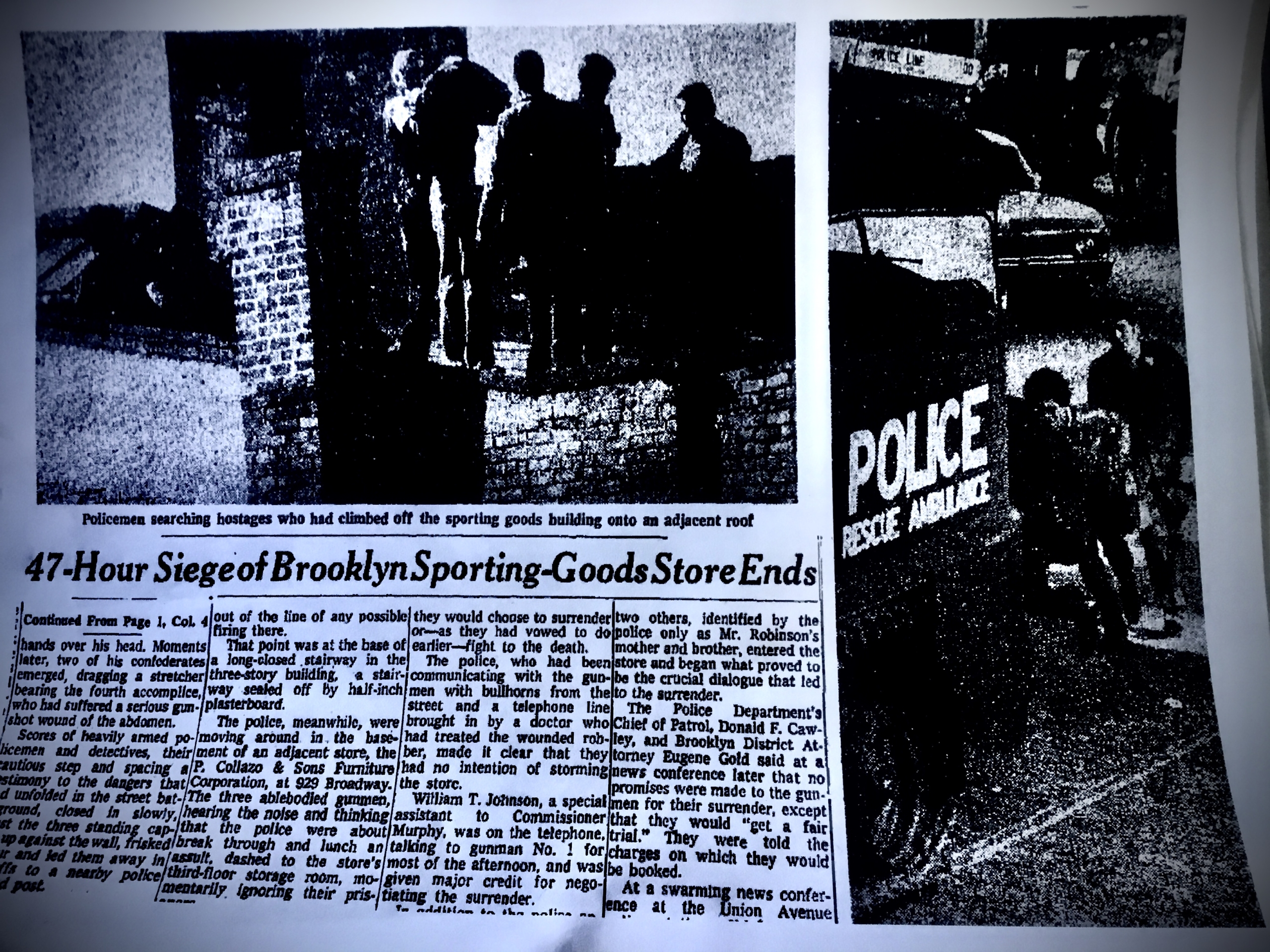 Three Days in January: Revisiting The Broadway Hostage Crisis of 1973