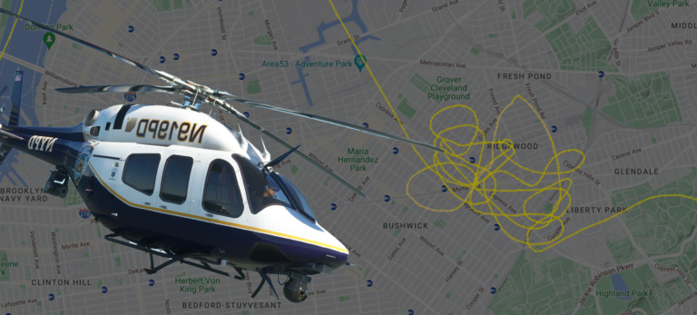 NYPD Helicopter Circles Ridgewood in Early Morning Search