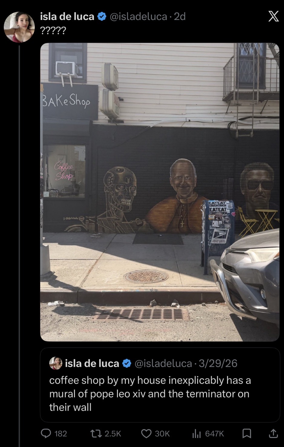 Isla Deluca Tweet