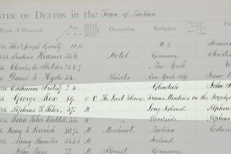‘The Last Slave’ of Queens: Department of Records uncovers life of George Rex who froze to death in Brooklyn