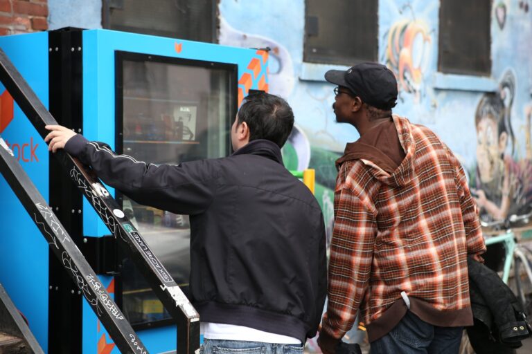 NYC’s first public health vending machines on Staten Island are live in Port Richmond. Free naloxone, fentanyl test strips, and condoms, around the clock.