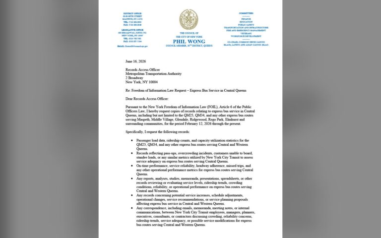 The MTA said in March it was ‘monitoring’ packed Ridgewood express buses. A council member just FOILed it to prove nothing changed