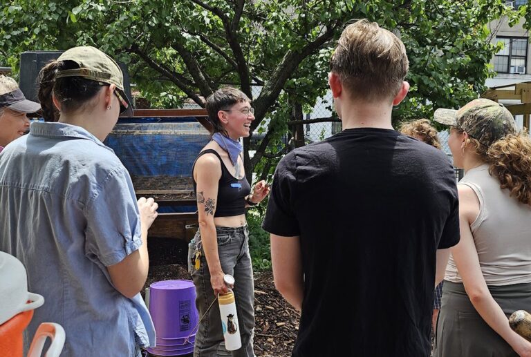 BKROT hauls its food scraps by bike and turns them into ‘black gold.’ It’s selling that compost at the Bushwick Starr’s free bazaar August 1