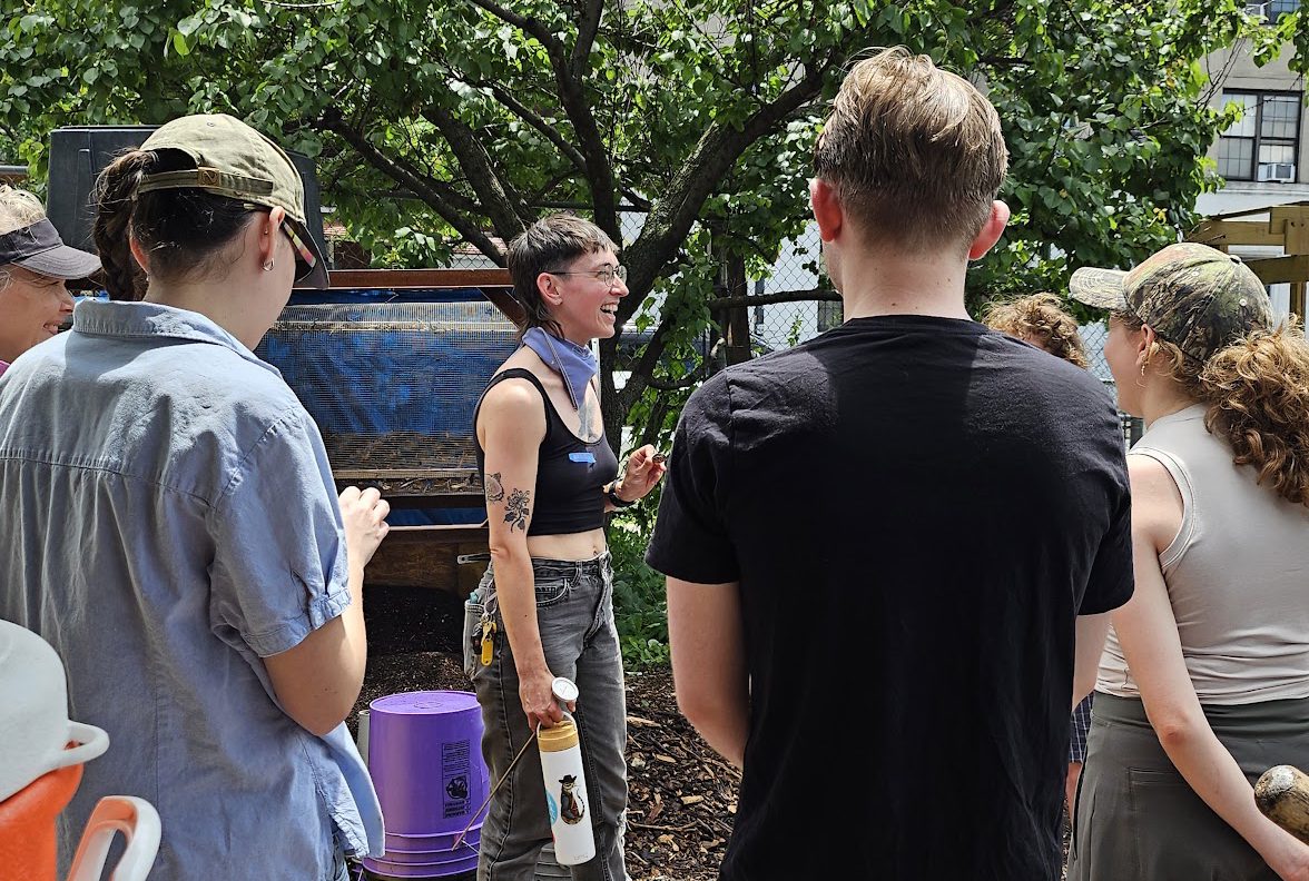 BKROT hauls its food scraps by bike and turns them into ‘black gold.’ It’s selling that compost at the Bushwick Starr’s free bazaar August 1