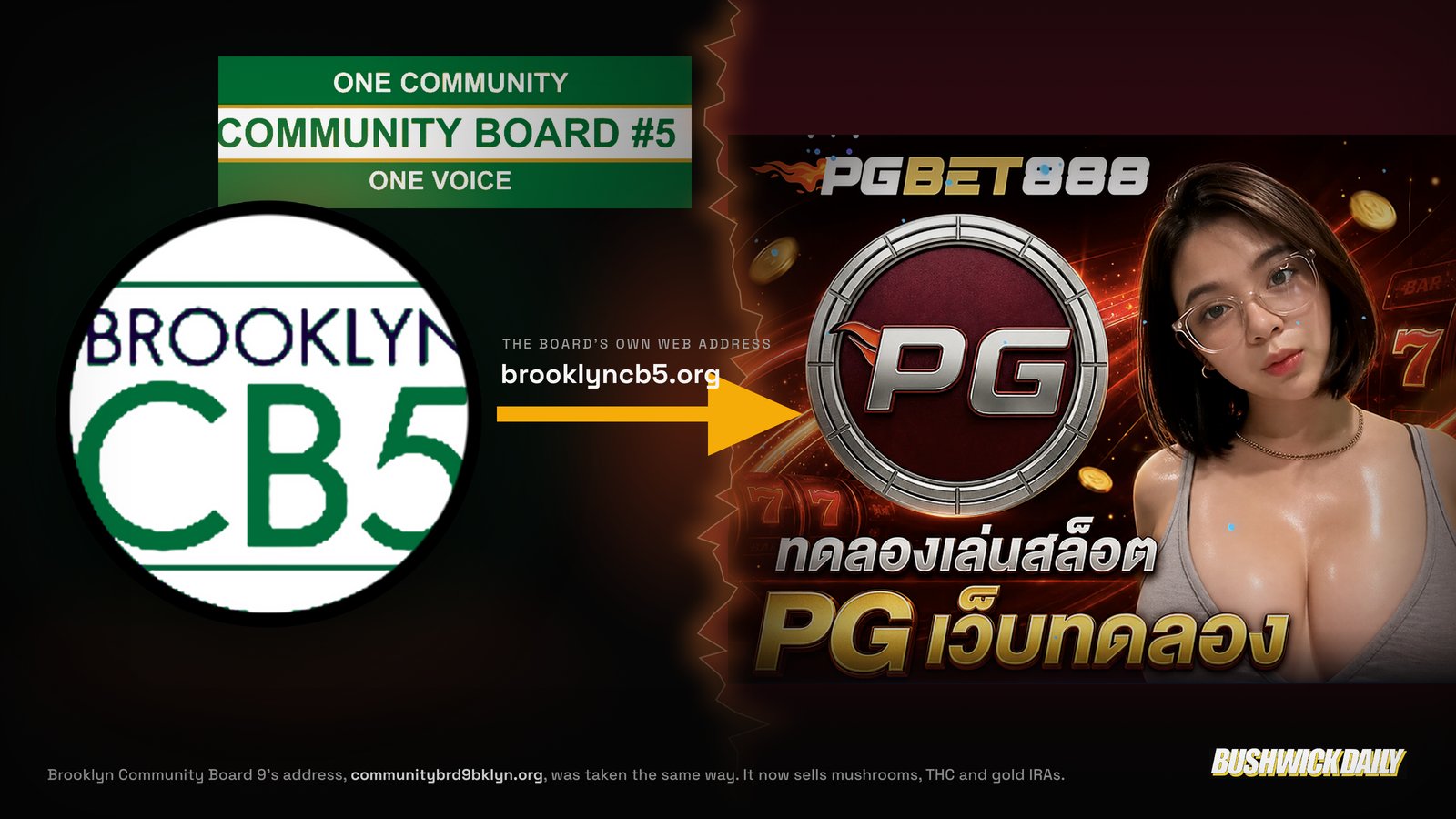 Brooklyn Community Board 5’s website is a Thai casino now