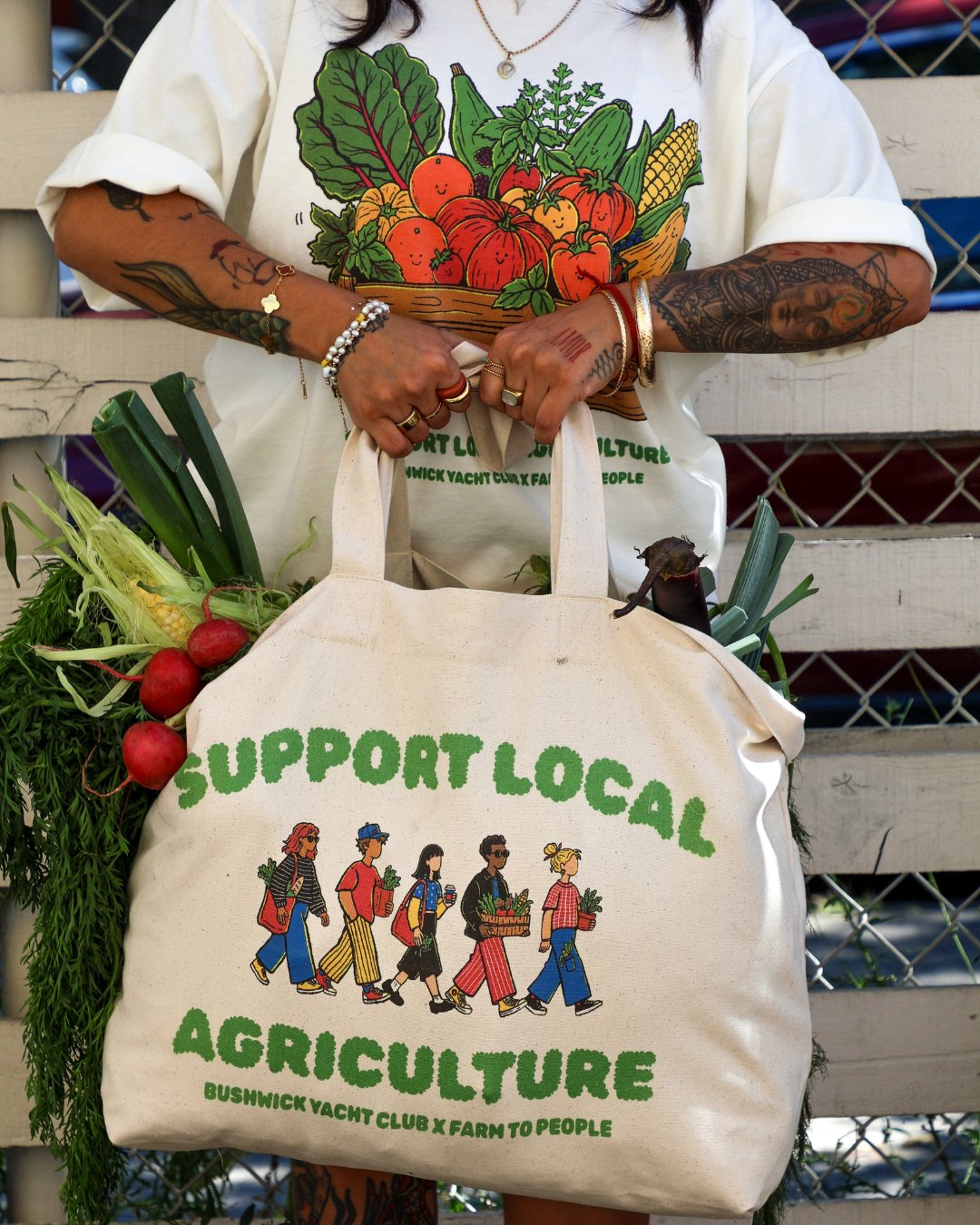 Bushwick Yacht Club and Farm to People launch a charity clothing collection for One Love Community Fridge