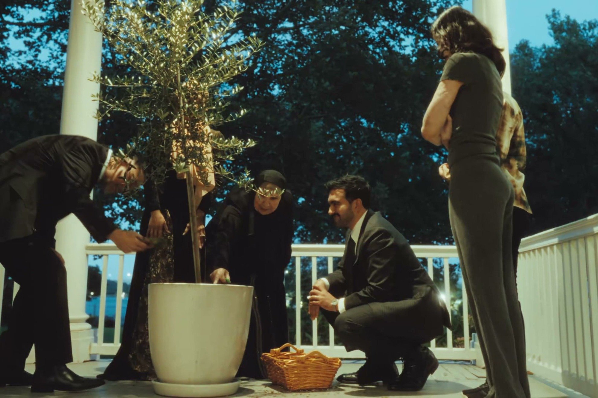 Mayor Mamdani plants an olive tree at Gracie Mansion with Palestinian families from Gaza