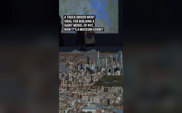 A truck driver’s hand-built model of NYC with 800,000 structures is on display at the Museum of the City of New York