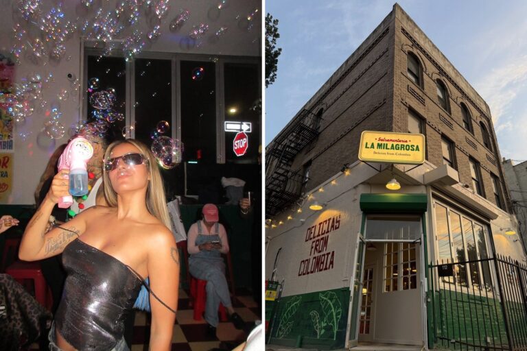 Karol G’s bubble-blowing Instagram photo was taken at a new Colombian bar in Bushwick